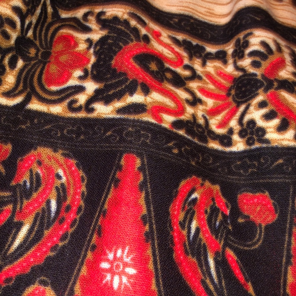Vintage Polyester Dress With Boho Skirt - Picture 6 of 14